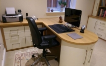 Home Office Curved Desk
