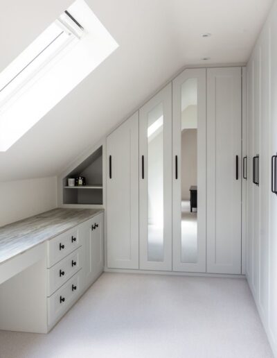 Image of fitted angled wardrobes