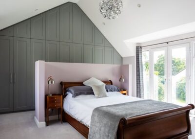 Image of bedroom with fitted wardrobes