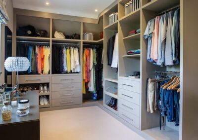 Image of dressing room storage