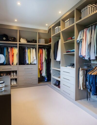 Image of dressing room storage