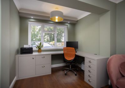 Image of a home office desk and drawers