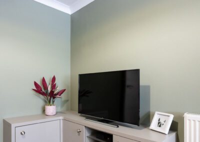 Image of a bespoke television media unit